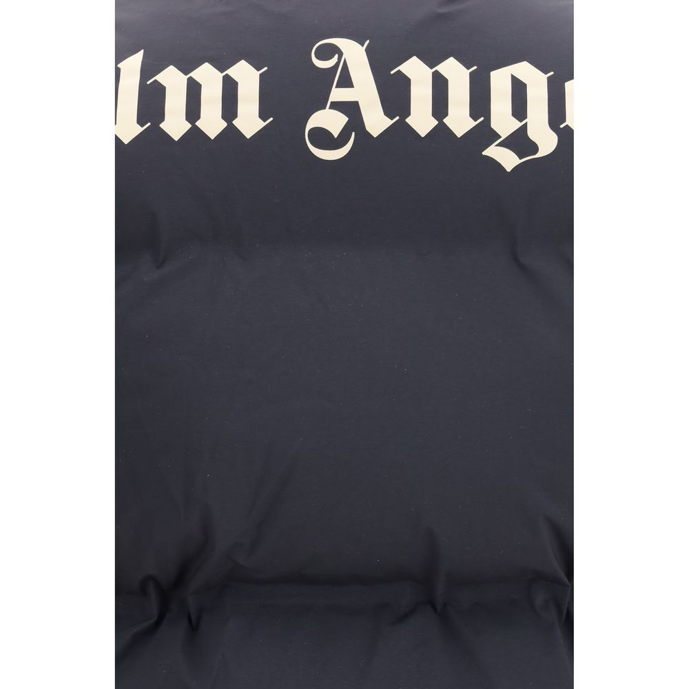 Palm Angels Black Polyamide Sleveless Jacket Palm Angels