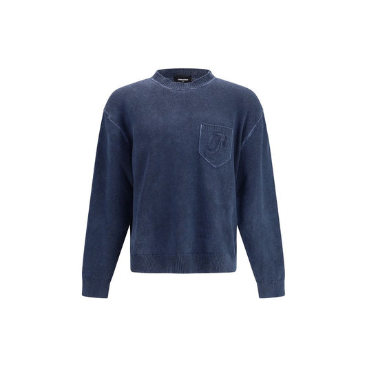 Dsquared² Blue Polyester Sweatshirt Dsquared²
