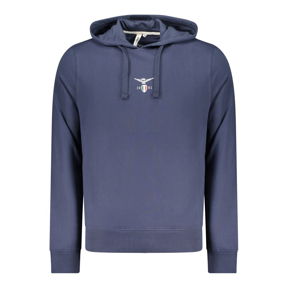 Accademia Militare Blue Cotton Men's Hoodie Accademia Militare