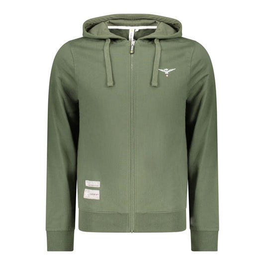 Accademia Militare Green Cotton Sweatshirt Accademia Militare