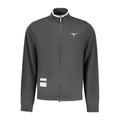 Black polyester men's gilet from Accademia Militare, featuring a sleek design and front pockets.