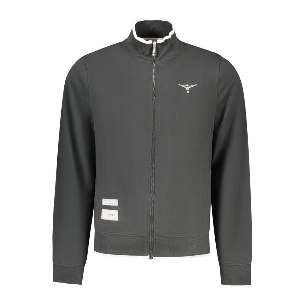 Black polyester men's gilet from Accademia Militare, featuring a sleek design and front pockets.