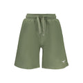 Accademia Militare Verde cotton men's shorts with side pockets and a relaxed fit, suitable for casual wear.