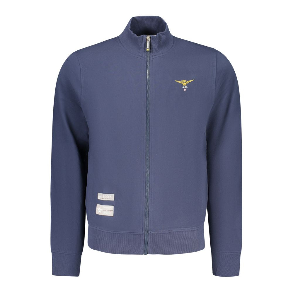 Accademia Militare Blue Cotton Men's Sweatshirt Accademia Militare