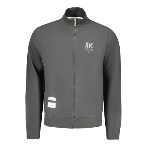 Accademia Militare Black Cotton Men Sweatshirt Accademia Militare