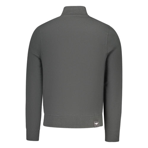 Accademia Militare Black Cotton Men Sweatshirt Accademia Militare