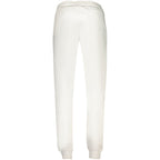 White cotton men's trousers from Accademia Militare, featuring a tailored fit with classic style and front pockets.