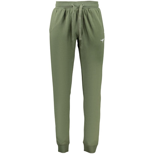 Accademia Militare Green Cotton Joggers Workout Pants Accademia Militare
