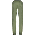 Accademia Militare green cotton men's trousers with a straight fit, featuring belt loops and classic front pockets.