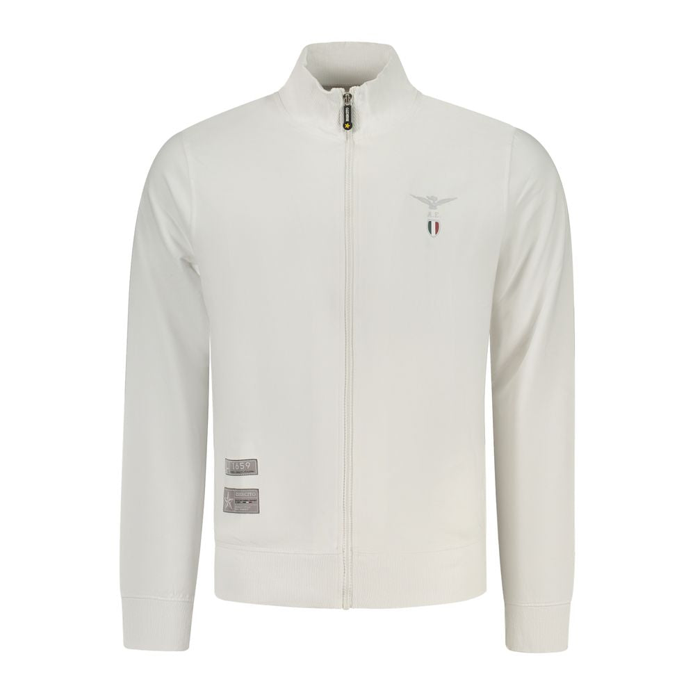 Accademia Militare White Cotton Men Sweatshirt Accademia Militare