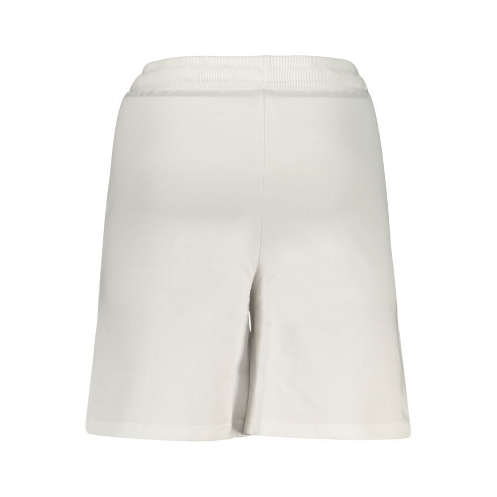 White cotton men's sweatpants by Accademia Militare, featuring a relaxed fit and elastic waistband for comfortable casual wear.