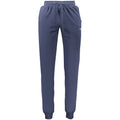 Accademia Militare men's blue cotton sports trousers with an elastic waistband and side pockets, ideal for casual wear.