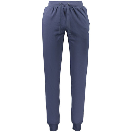 Accademia Militare Blu Cotton Men Sports Trouser Accademia Militare