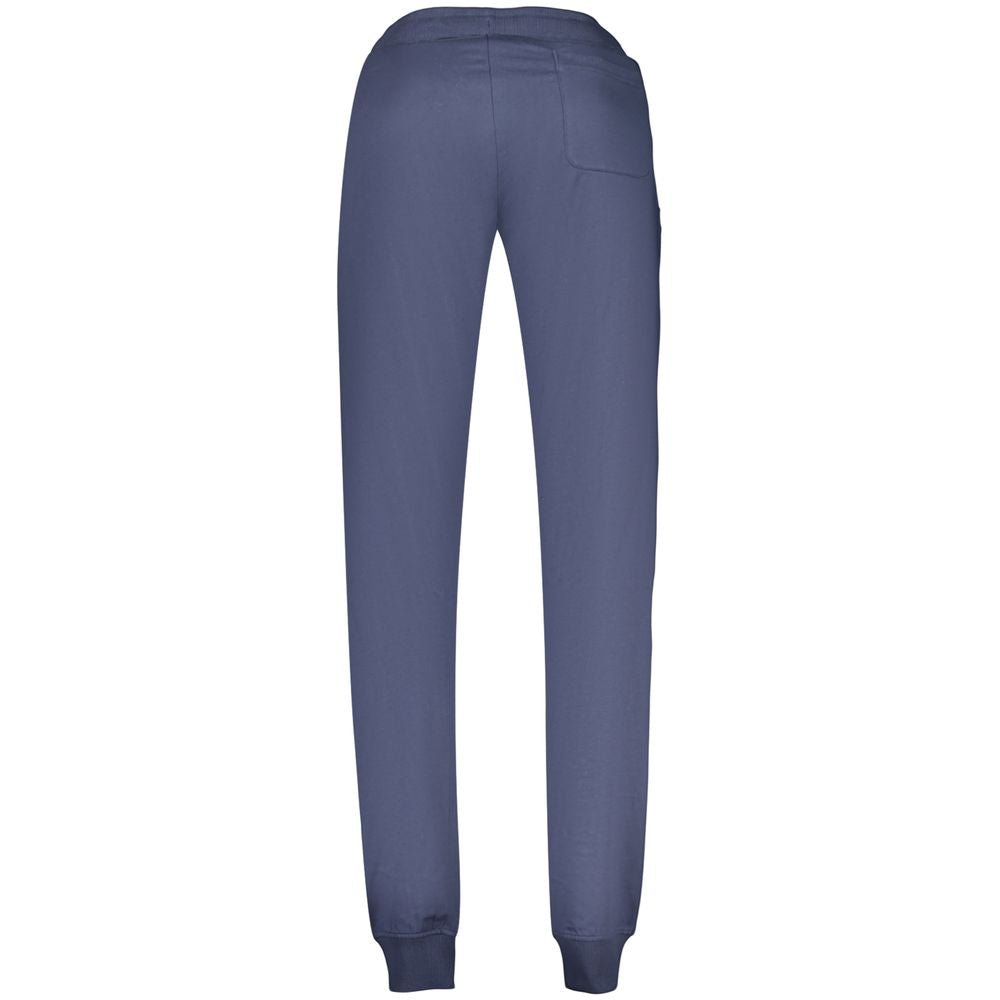 Blue cotton men's sports trousers by Accademia Militare, featuring a comfortable fit and casual style.