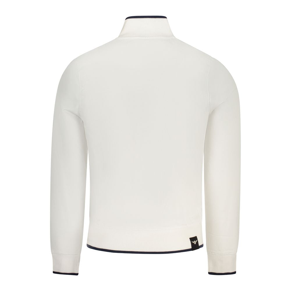 Black polyester men's jacket from Accademia Militare featuring a sleek design and front zipper, suitable for casual wear.