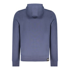 Accademia Militare blue cotton men's sweatshirt with crew neck and long sleeves, casual athletic wear for men.