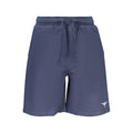 Accademia Militare blue cotton men's sweatpant with elastic waistband, featuring a relaxed fit and casual style.