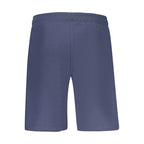 Blue cotton men's sweatpant from Accademia Militare featuring a relaxed fit and elastic waistband.