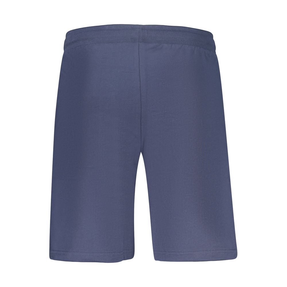 Blue cotton men's sweatpant from Accademia Militare featuring a relaxed fit and elastic waistband.