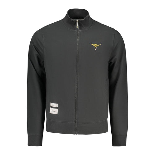 Accademia Militare Black Cotton Men Sweatshirt Accademia Militare