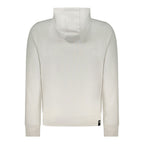 White cotton men's sweatshirt by Accademia Militare featuring a classic fit and minimalist design, ideal for casual wear.