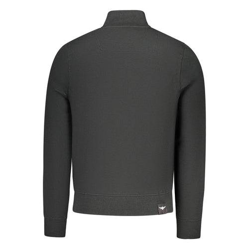 Accademia Militare Black Cotton Men Sweatshirt Accademia Militare