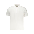 Pepe Jeans white cotton men's polo shirt with classic collar and short sleeves, displayed on a plain background.