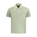 Pepe Jeans Verde cotton men's polo shirt with collar and short sleeves, casual style for everyday wear.