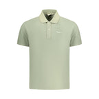 Pepe Jeans Verde cotton men's polo shirt with collar and short sleeves, casual style for everyday wear.