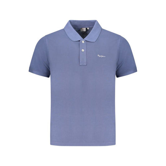 Pepe Jeans Blue Organic Cotton Men Polo Pepe Jeans