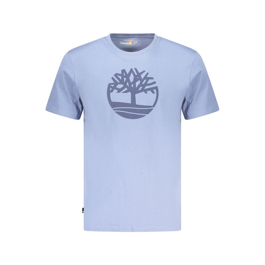 Timberland Blue Cotton Men's T-Shirt Timberland