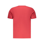 Pepe Jeans Rosso cotton men's T-shirt in red with crew neckline and short sleeves, casual style for everyday wear.