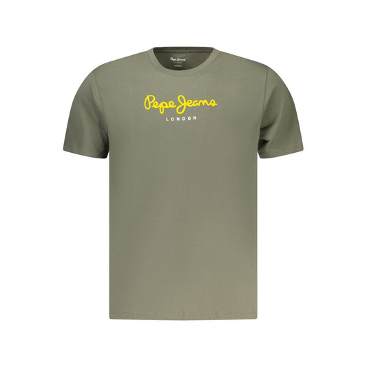 Pepe Jeans Verde Cotton Men T-Shirt Pepe Jeans