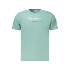 Pepe Jeans Azzurro men's cotton T-shirt with round neckline and short sleeves, casual style, in light blue color.