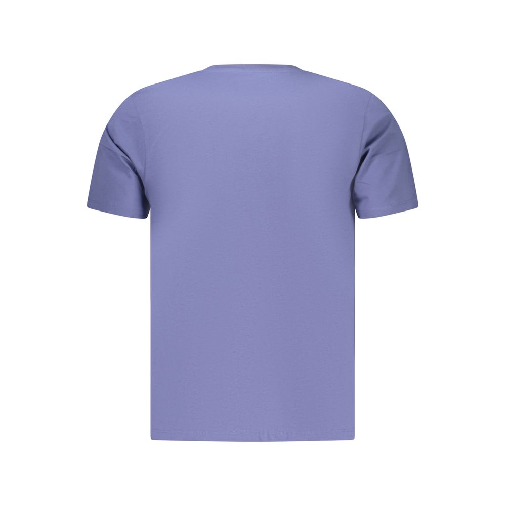Pepe Jeans men's blue cotton T-shirt with round neckline and short sleeves, casual and comfortable for everyday wear.