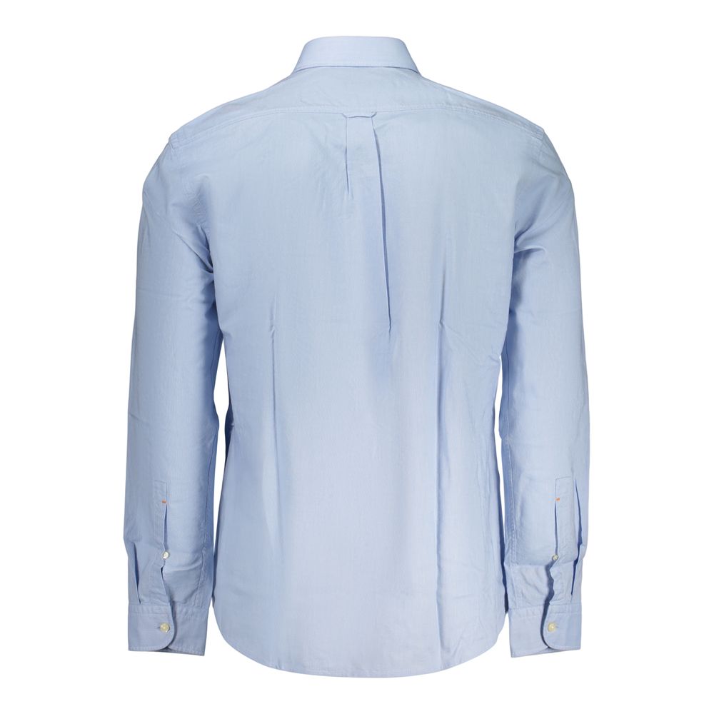 Hugo Boss Azzurro Cotton Men Shirt Hugo Boss