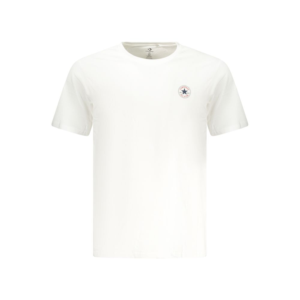 Converse White Cotton Men T-Shirt Converse