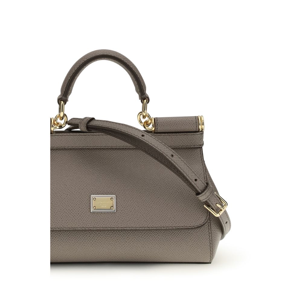 Dolce & Gabbana Gray Calf Leather Bos Taurus Handbag Dolce & Gabbana