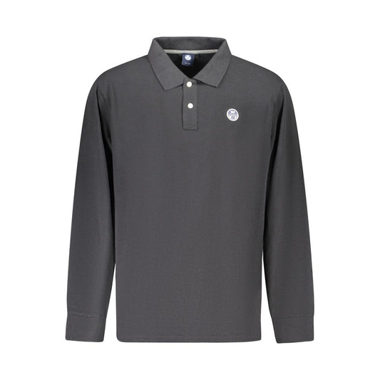 North Sails Black Cotton Men Polo Shirt North Sails