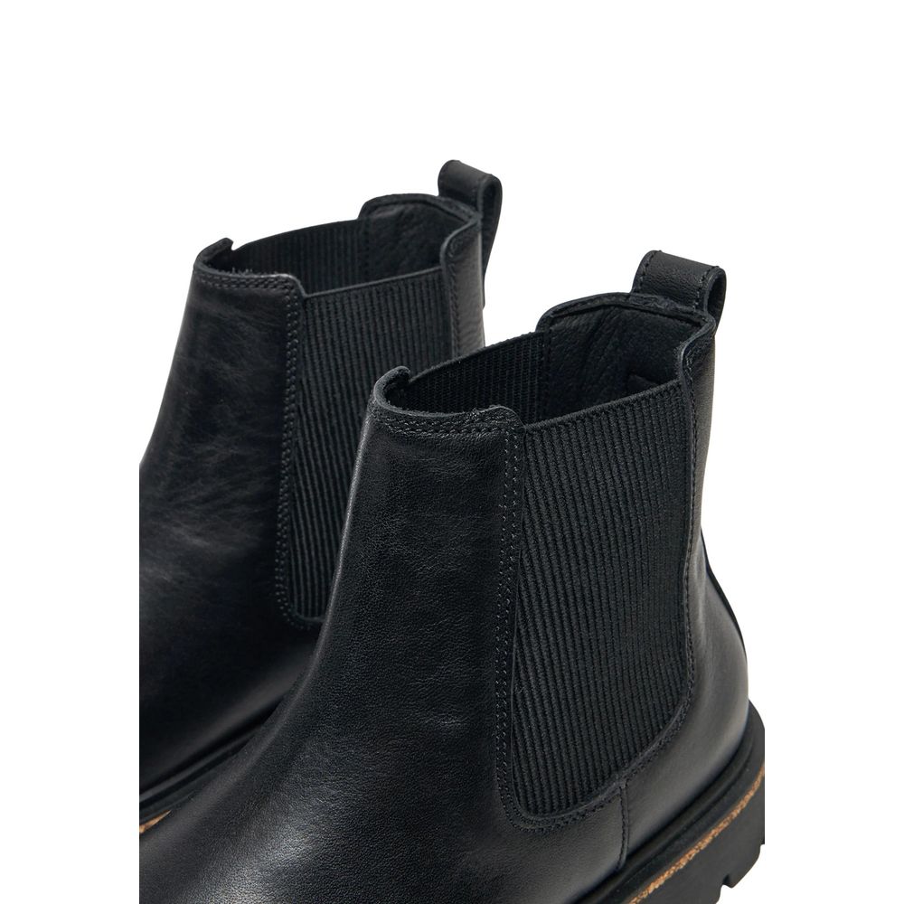 Birkenstock Black Leather Ankle Boots Birkenstock