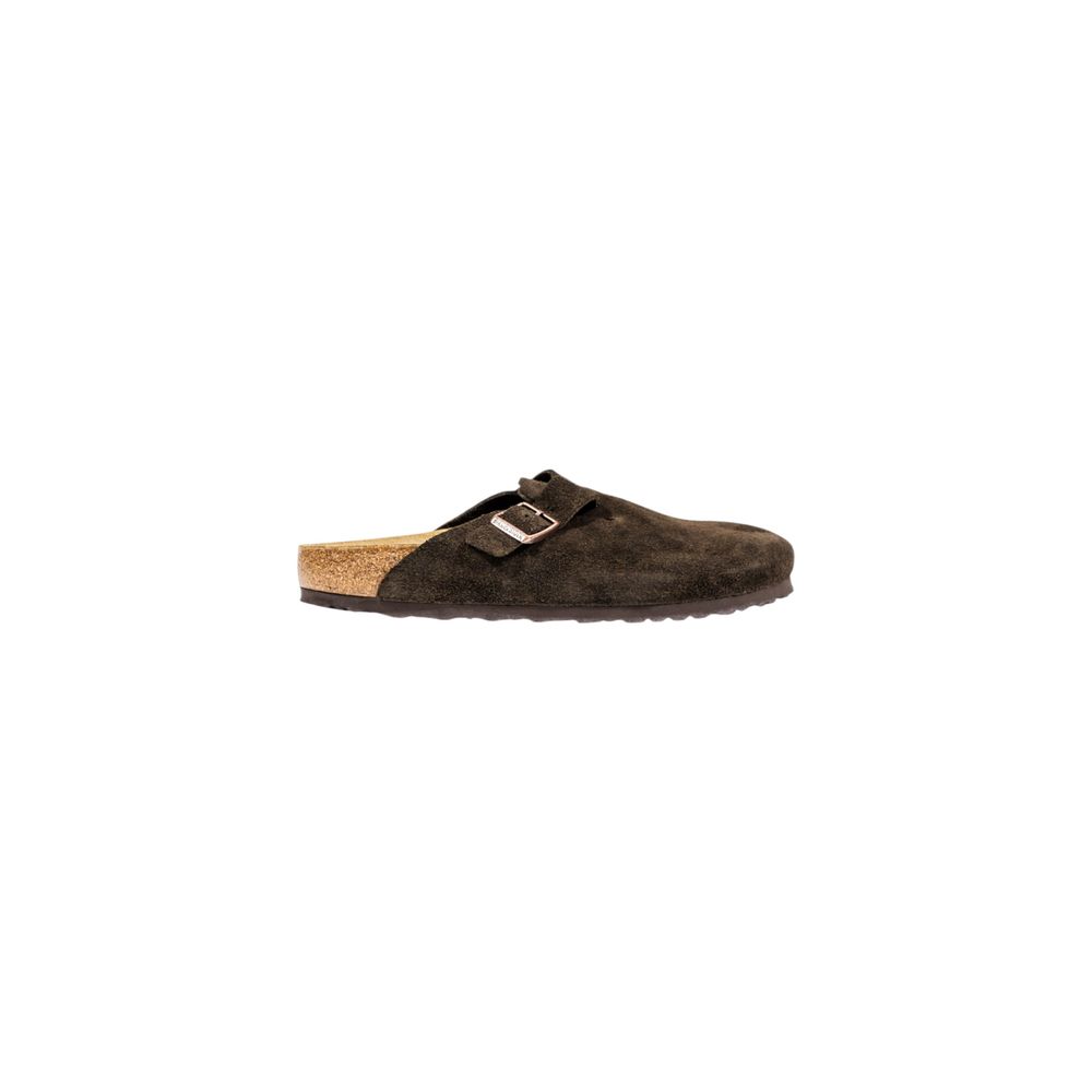 Birkenstock Brown Suede Leather Slippers Birkenstock