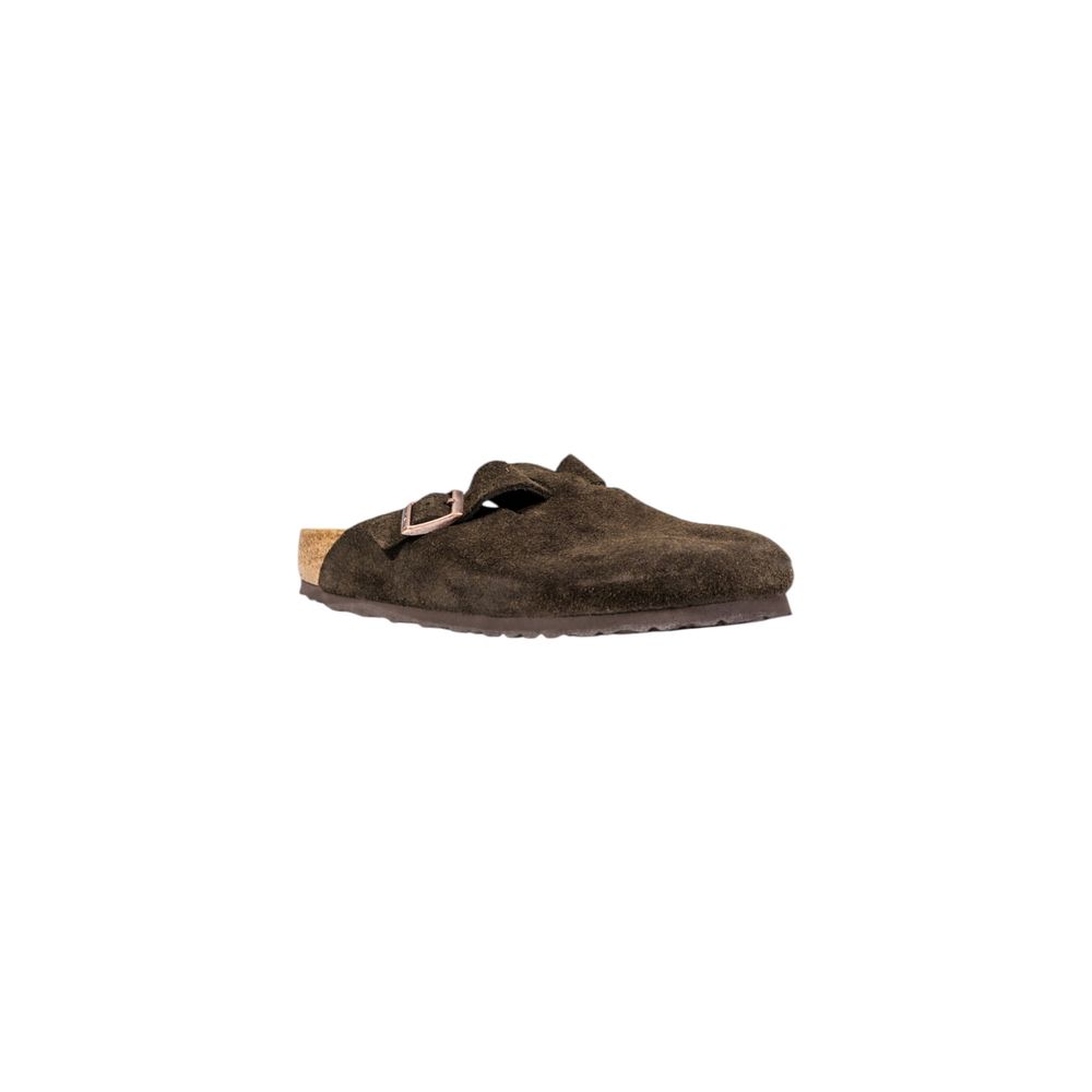 Birkenstock Brown Suede Leather Slippers Birkenstock