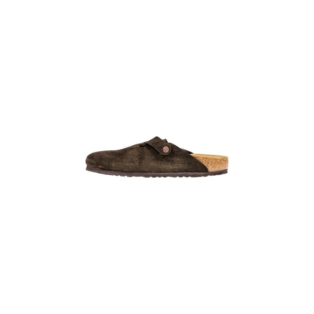 Birkenstock Brown Suede Leather Slippers Birkenstock