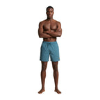 Lyle & Scott blue polyamide swim shorts with elastic waistband and side pockets, suitable for beach or pool activities.