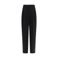 Max Mara Black Linen Casual Pants Max Mara