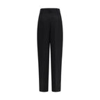 Max Mara Black Linen Casual Pants Max Mara