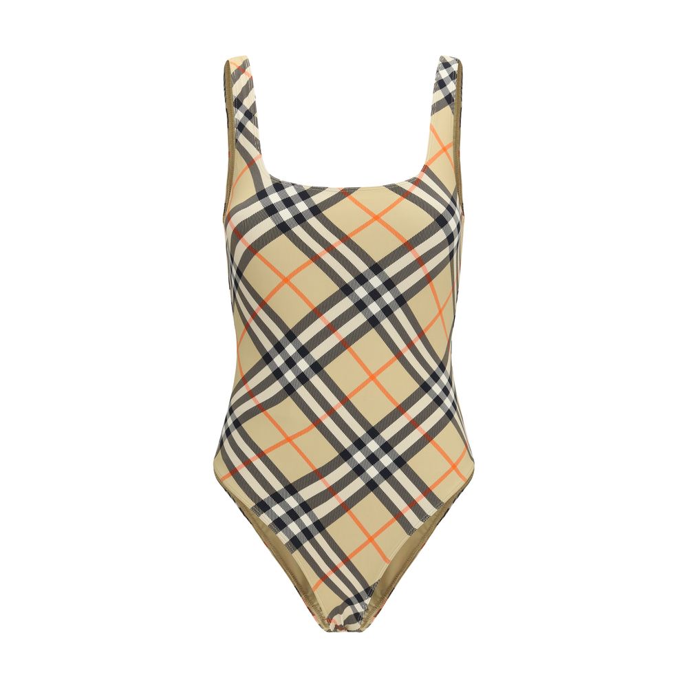 Burberry Beige Polyamide One-Piece Swimsuit Burberry
