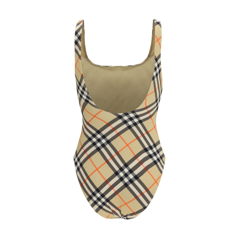 Burberry Beige Polyamide One-Piece Swimsuit Burberry