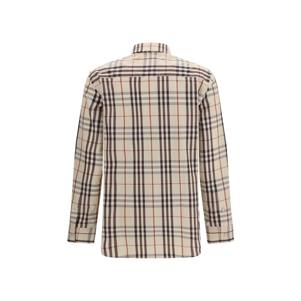 Burberry Beige Cotton Pattern Shirt Burberry
