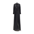SA SU PHI Black Silk Long Dress SA SU PHI